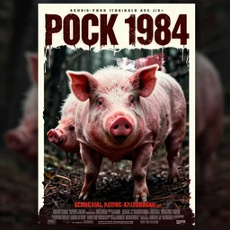 a poster for a horror movie about PORK 1984