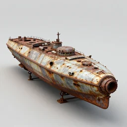 old rusting cargo space ship, rusty work spaceship with bolted on upgrades and a glowing engine illustrated by greg tocchini, jesper ejsing and makoto shinkai