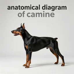 “ anatomical diagram of canine ” morphed with crocodile doberman pinscher dog “ gray ’ s anatomy ” 1 0 2 4 x 1 0 2 4