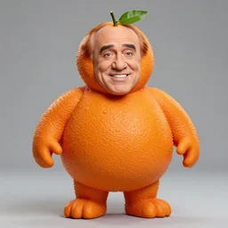 danny devito in the form of an orange