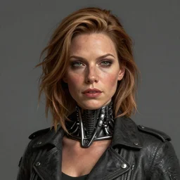 A portrait of kelly ripa as the terminator, extra detailed, digital illustration, by Makoto Shinkai and thomas kinkade, digital painting, Matte painting, trending on artstation and unreal engine
