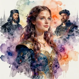 beautiful concept art of anne curtis smith, epic fantasy, inspired by leonardo da vinci, guweiz, artgerm, vivid colors, watercolor bleed, unreal engine highly rendered, misty, ethereal, 8 k
