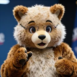 photograph of bernie sanders in a fursuit, cute, 8 k