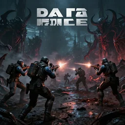 delta force operators shooting at demons in the nightmarish landscapes of hell, very highly detailed, photorealistic, 8k, trending on artstation, cinematic, unreal engine 5, award winning
