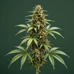 portrait made of cannabis,trending on artstation