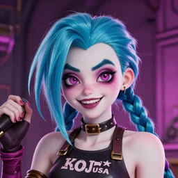 jinx portrait by katie de sousa katiedesousa, deviantart, manic pixie dream girl