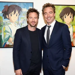 ZACHARY QUINTO & CHRIS PINE AS BEST DRESSED COUPLE OF THE NIGHT + SPIRK + award winning painting + Ross tran + artgerm + makoto shinkai
