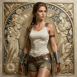 lara croft medieval, intricate, elegant, highly detailed, artstation, concept art, smooth, sharp focus, illustration, rutkowski, mandy jurgens, mucha