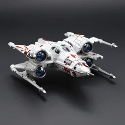 toy model of x - wing fighter from star wars