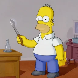 homer simpson painted by velasquez