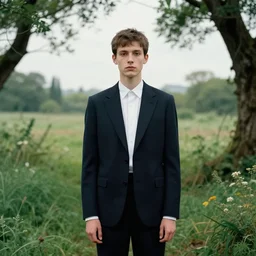 a portrait of a character in a scenic environment by Tim Walker