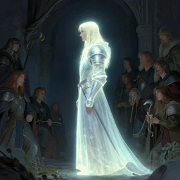 side profile, cleric paladin, luminescent, by thomas blackshear, craig mullins, greg manchess, by raymond swanland, anders zorn, bayard wu, huang guangjian, greg rutkowski, jesper ejsing