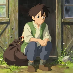 bilbo baggins sitting down inside bag end highly detailed, digital painting, concept art, sharp focus, by makoto shinkai