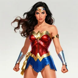 Male version of Wonder Woman, digital art, artstation