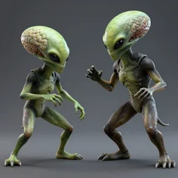aliens brainsuckers fights with star wars creature, cartoon shader, perfect face, fine details, studio lighting, subtle shadows, rendered in vue, art by katsuya terada, photorealism, hyper realism, mental ray render, hyper detailed, canon eos r 3, f / 1. 4, iso 2 0 0, 1 / 1 6 0 s, medium shot, 8 k, raw, unedited, in - frame,