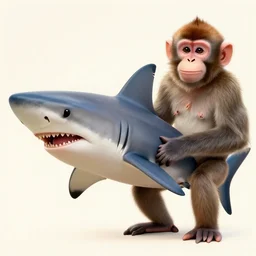 still of a hybrid between a shark and a monkey