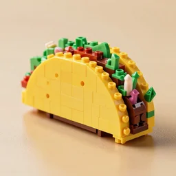 taco made out of lego