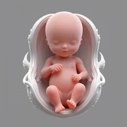 symmetry! fetus, intricate, elegant, highly detailed, concept art, centered, closed forms, smooth, sharp focus, lineart, illustration, 3 d occlusion, penned with black on white on gray, 8 k