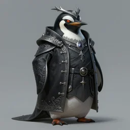 anthropomorphic evil penguin, dark clothes, dnd, character, fantasy, intricate, elegant, digital painting, artstation, concept art, smooth, 8 k frostbite 3 engine, ultra detailed, art by artgerm and greg rutkowski and magali villeneuve