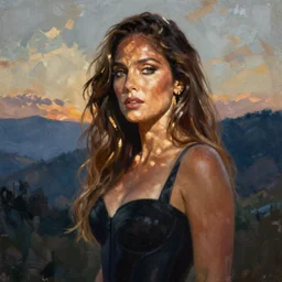 J Lo, painted by Martine Johanna