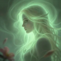 side portrait, imogen poots, deathknight, gloomhaven, soft, bloom, blurry focus, smooth, luminescent, haunting, pale green backlit glow, evil inky swirly ripples, sickly colors, by greg rutkowski, jesper ejsing, rhads, ilya kuvshinov, cushart krenz