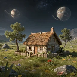 cottage on an alien planet
