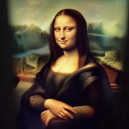 mona lisa!!!!!!!!!! painted by a random guy