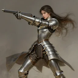 elegant female knight in ornate armor, vogue, shooting, intricate, highly detailed, action pose, digital painting, artstation, concept art, smooth, sharp focus, illustration, Unreal Engine 5, 8K, art by artgerm and greg rutkowski and alphonse mucha