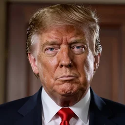 donald trump from coraline movie, very detailed face