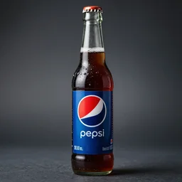 Bottle of spicy Pepsi, product photo, 1989, f2.0, 50mm prime, studio lighting, detailed, 4k
