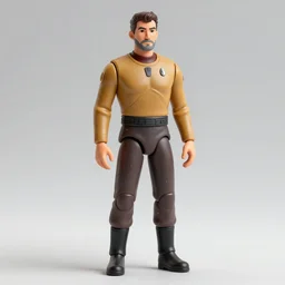a 3D action figure of Lieutenant Worf