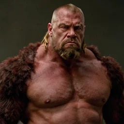 film still close up shot of brock lesnar as king kong from the movie kong : skull island