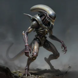 a thargoid pilot character as a zerg with long limbs, highly detailed, digital painting, artstation, concept art, wallpaper, smooth, sharp focus, illustration, art by giger and artgerm and greg rutkowski and alphonse mucha