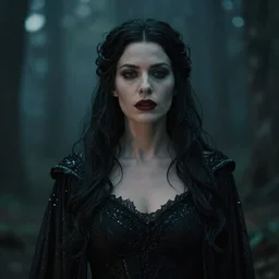 beautiful portrait of a dark sorceress female, 35mm, cinematic atmosphere, photorealistic, depth of field, style of irwing penn