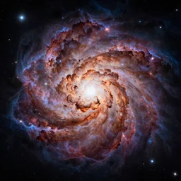 a cosmic explosion of a distant star cosmos 8k hyperrealism