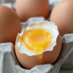 hard-boiled eggs that are crying because they are being eaten