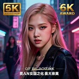 rose of blackpink, hyperrealistic portrait, bladerunner street, by karol bak and agnes cecile, fantasy art, photo realistic, dynamic lighting, artstation, poster, volumetric lighting, very detailed face, intricate complexity, rule of thirds, 8 k, award winning