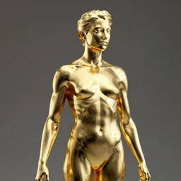 portrait of anatomy gold statue reflect chrome, 8 k uhd, unreal engine, octane render in the artstyle of finnian macmanus, john park and greg rutkowski