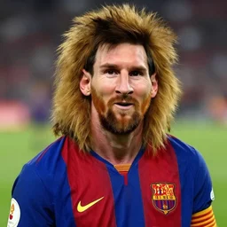 a portrait of lionel messi by lawrence alma - tadema