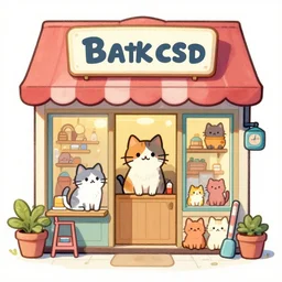 littlest pet shop cat illustration by harold von schmidt