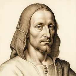 a self portrait of Albrecht Durer drawn by Albrecht Durer