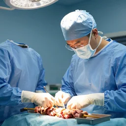 surgeon operating on a kebab