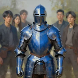 beautiful oil portrait painting of blue alwyte armor, medieval armor, knight, natural light, outside. artstation, concept art, smooth, sharp focus, illustration, by bartek fedyczak, erak note, tooth wu, neil richards, kan liu, siwoo kim, jisu choe