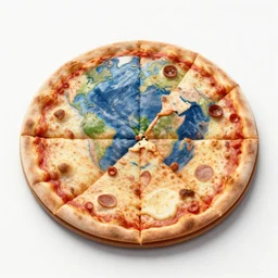 the earth is a pizza