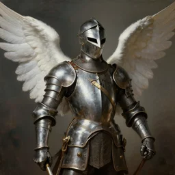 a knight with angel wings, realistic painting, classical painting, high definition, digital art, matte painting, very detailed, realistic