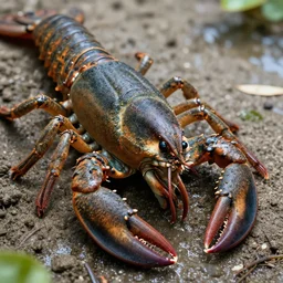 gator lobster. hyperdetailed photorealism