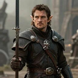 photo of a high elf henry cavill with ( elf ears ) in [ warhammer ] fantasy film still