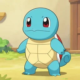 cute, 8 k, digital art of squirtle