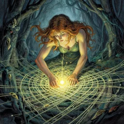 mystra unravels the magical weave by Tim Hildebrandt