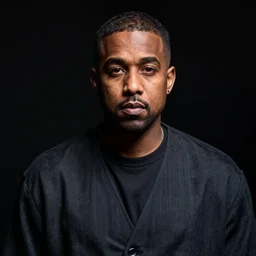 a ( ( ( ( ( ( ( ( ( ( ( ( ( ( ( ( chiaroscuro lighting portrait ) ) ) ) ) ) ) ) ) ) ) ) ) ) ) of kanye west dressed as rick owens, black background, portrait by julia margaret cameron, shallow depth of field, 8 0 mm, f 1. 8